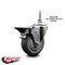 Service Caster 4 Inch Thermoplastic Rubber 38 Inch Threaded Stem Caster with Brake SCC-TS20S414-TPRB-PLB-381615 - alternate 2